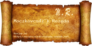 Moczkovcsák Rezeda névjegykártya